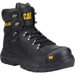 ) Caterpillar Diagnostic 2.0 Leather Black Safety Boots - Black, 9 (Adults'