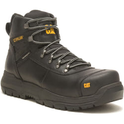 ) Caterpillar Pneumatic 2.0 Leather Black Safety Boots - Black, 12 (Adults'