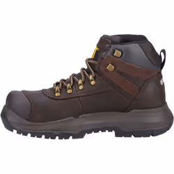 ) Caterpillar Pneumatic 2.0 Leather Brown Safety Boots - Brown, 7 (Adults'