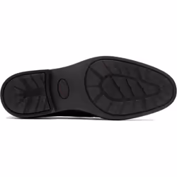 ) Hush Puppies Banker Leather Men's Black Lace-Up Shoes - Black, 6 (Adults'
