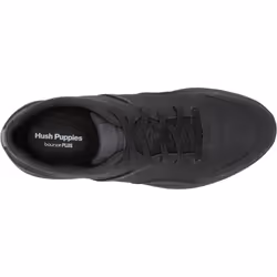 ) Hush Puppies The Good Leather Men's Black Trainers - Black, 6 (Adults'