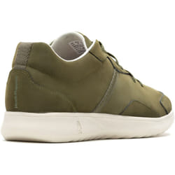) Hush Puppies The Good Leather Men's Olive Trainers - Green, 12 (Adults'