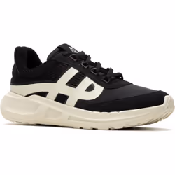 ) Hush Puppies Seventy8 Retro Runner Suede Men's Black Trainers - Black, 9 (Adults'