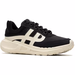 ) Hush Puppies Seventy8 Retro Runner Suede Women's Black Trainers - Black, 6 (Adults'
