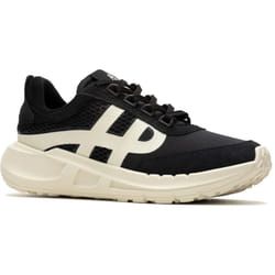 ) Hush Puppies Seventy8 Retro Runner Suede Women's Black Trainers - Black, 6 (Adults'