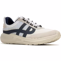 ) Hush Puppies Seventy8 Retro Runner Suede Men's White Trainers - White, 7 (Adults'