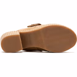) Hush Puppies Poppy Leather Women's Tan Sandals - Brown, 3 (Adults'