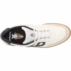 ) Hush Puppies Seventy8 Leather Men's Peanut Trainers - White, 7 (Adults'