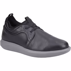 ) Hush Puppies Niles Leather Men's Black Lace-Up Shoes - Black, 8 (Adults'