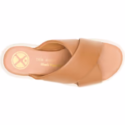 ) Hush Puppies Uplift Leather Women's Tan Sandals - Brown, 5 (Adults'