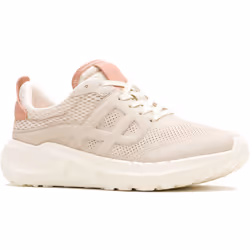 ) Hush Puppies Seventy8 Runner Suede Women's Stone Trainers - White, 3 (Adults'