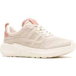 ) Hush Puppies Seventy8 Runner Suede Women's Stone Trainers - White, 4 (Adults'