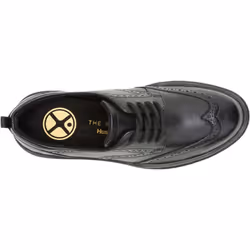 ) Hush Puppies Joy Leather Women's Black/Black Brogues Shoes - Black, 4 (Adults'
