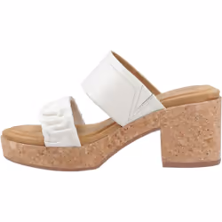 ) Hush Puppies Poppy Leather Women's Cream Sandals - Cream, 6 (Adults'