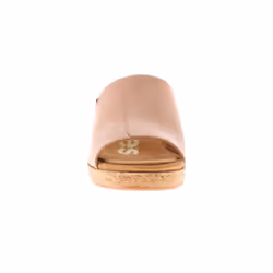 ) Hush Puppies Womens Wedge Sandals Willow Slide Leather Slip On beige UK Size - Beige, 8 (Adults'