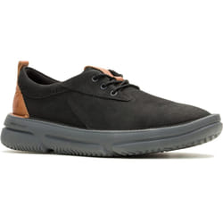 ) Hush Puppies Baylor Leather Men's Black/Black Lace-Up Shoes - Black, 8 (Adults'