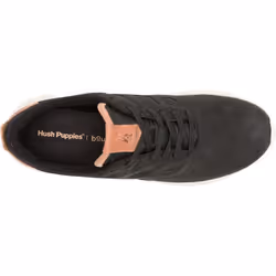 ) Hush Puppies Seventy8 Suede Men's Black Trainers - Black, 11 (Adults'