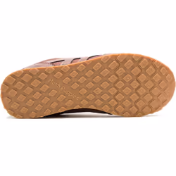 ) Hush Puppies Seventy8 Leather Men's Cognac Trainers - Brown, 12 (Adults'
