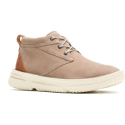 ) Hush Puppies Baylor Leather Men's Grey Boots - Grey, 10 (Adults'