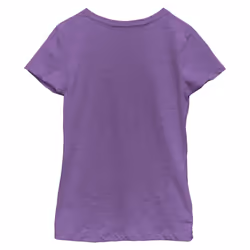 Disney Lilo Stitch Emotion Girl's Heather Crew Tee  Purple Berry  Larg