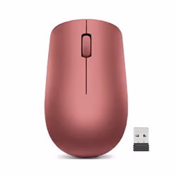Lenovo 530, Ambidextrous, Optical, RF Wireless, 1200 DPI, Red