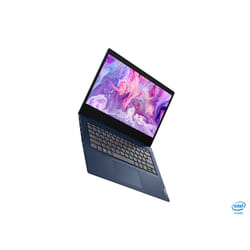 Lenovo IdeaPad Slim 3i Intel® Pentium® Gold 6405U Laptop 35.6 cm (14") Full HD 4 GB DDR4-SDRAM 128 GB SSD Wi-Fi 6 (802.11ax) Windows 10 Home in S mode Blue
