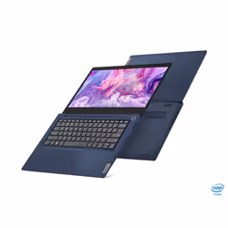 Lenovo IdeaPad Slim 3i Intel® Pentium® Gold 6405U Laptop 35.6 cm (14") Full HD 4 GB DDR4-SDRAM 128 GB SSD Wi-Fi 6 (802.11ax) Windows 10 Home in S mode Blue