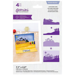 Gemini GEM-MD-EDG-BESC Metal Die Set Christmas Edge'ables-A Bethlehem Scene  One Size  Silver