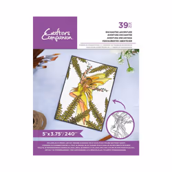 Crafters Companion Card Front Colouring Pads 3.75''x5'' - Enchanted Adventure