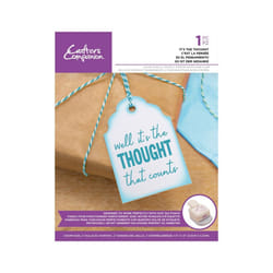 Crafters Companion Sentiment Tag Clear Acrylic Stamp - Its The Thought