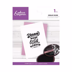 Crafters Companion Mindfulness Quotes Clear Acrylic Stamp - Dream More