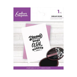Crafters Companion Mindfulness Quotes Clear Acrylic Stamp - Dream More
