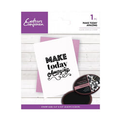 Crafters Companion Mindfulness Quotes Clear Acrylic Stamp - Make Today Amazing