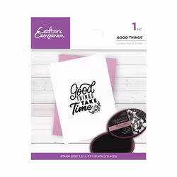 Crafters Companion Mindfulness Quotes Clear Acrylic Stamp - Good Things