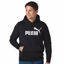 PUMA mens Essentials Big Logo Fleece Hoodie Hooded Sweatshirt Cotton