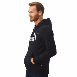 PUMA mens Essentials Big Logo Fleece Hoodie Hooded Sweatshirt  Cotton