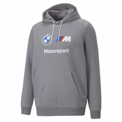 PUMA Men's Standard BMW M Motorsport Essentials Fleece Hoodie  Medium Gray Heather 1.0  Small