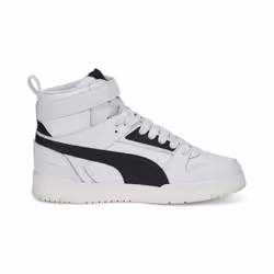 PUMA RBD Game Sneaker  White-Black-Team Gold  4 US Unisex Big Kid