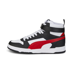 PUMA Men's RBD GAME Sneaker  Puma White-High Risk Red-Puma Black-Puma Team Gold  11.5