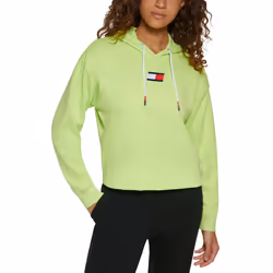 Tommy Hilfiger Women's Pullover Hoodie Sharp Green Medium