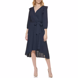 Tommy Hilfiger Women's Parade Pucker Novelty Dress Sky Captain 6