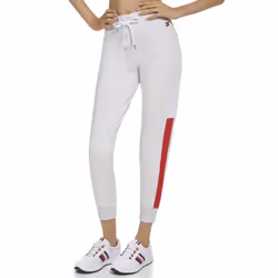 Tommy Hilfiger Women's Soft & Comfortable Smocked Waistband Jogger Wh