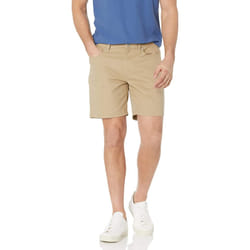 Amazon Essentials Mens Slim-Fit 7 Inseam Stretch 5-Pocket Short  Khaki Brown  29