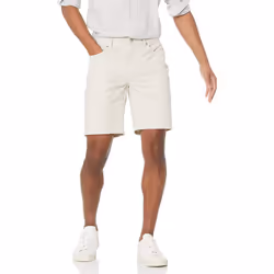 Amazon Essentials Mens SlimFit 9 Inseam Stretch 5Pocket Short Stone 40