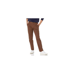 Amazon Essentials Mens Slim-Fit Wrinkle-Resistant Flat-Front chino Pant  Brown  31W x 32L