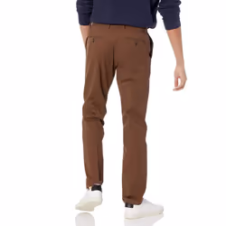 Amazon Essentials Men's Slim-Fit Wrinkle-Resistant Flat-Front Chino Pant  Brown  32W x 30L