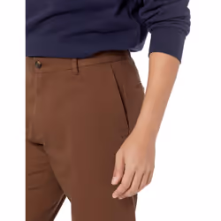 Amazon Essentials Men's Slim-Fit Wrinkle-Resistant Flat-Front Chino Pant  Brown  32W x 30L