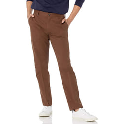 Amazon Essentials Men's Slim-Fit Wrinkle-Resistant Flat-Front Chino Pant  Brown  36W x 32L