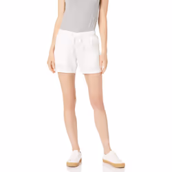 Amazon Essentials Womens Plus Size 5 Inseam Drawstring Linen Blend Sho