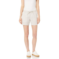 Amazon Essentials Womens 5 Inseam Drawstring Linen Blend Short (Available in Plus Size)  Ecru  cross Dye  Medium